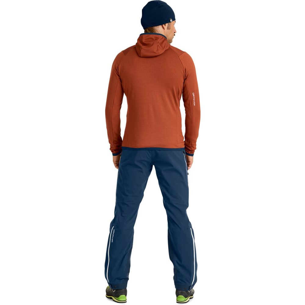 Ortovox Fleece Grid Hoody Herren dark arctic grey Midlayer Produktbild 3