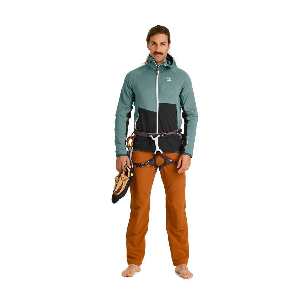 Ortovox Fleece Rib Hoody M Herren wild herbs Midlayer Produktbild 1