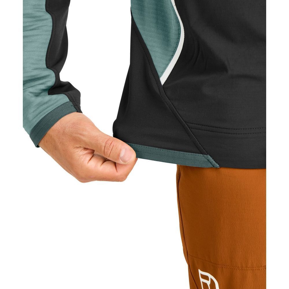 Ortovox Fleece Rib Hoody M Herren wild herbs Midlayer Produktbild 5