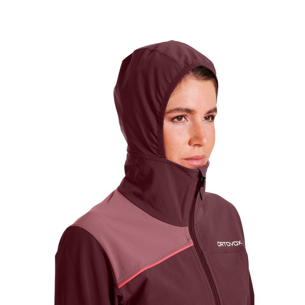 Ortovox Pala Hooded Jacket W Damen aquatic ice Softshelljacke Produktbild 3