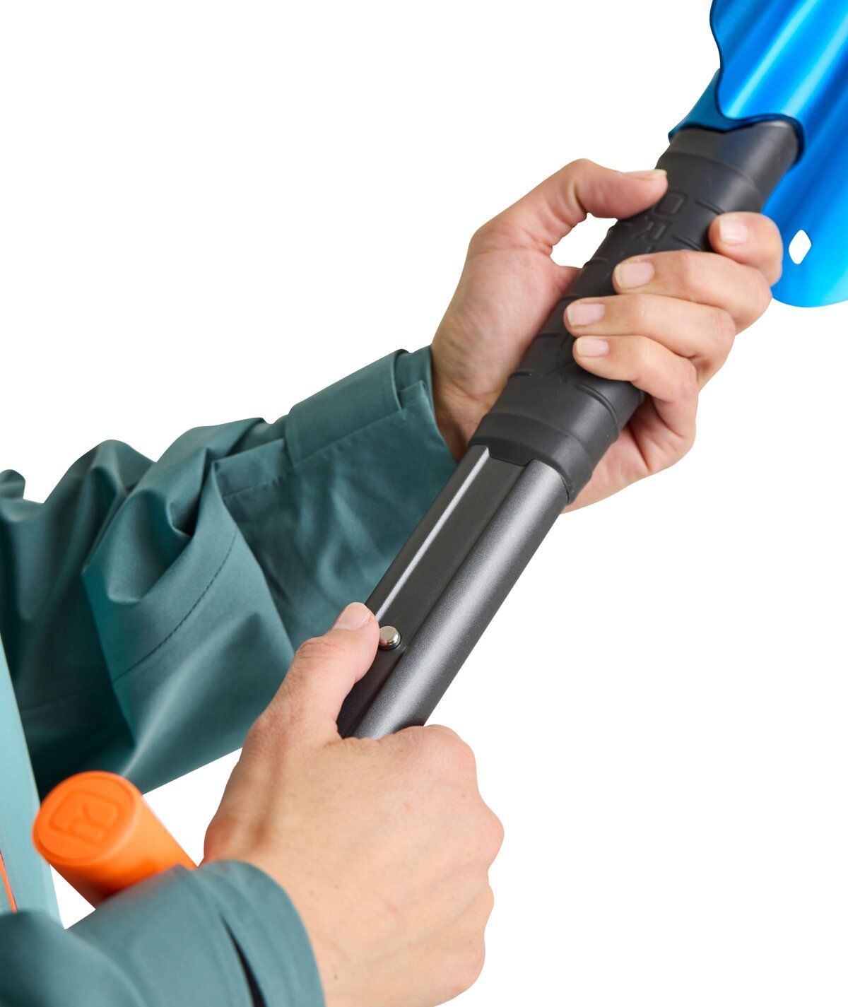 Ortovox Set Pro Alu III Lawinenschaufel + Pocket Spike safety blue Produktbild 2