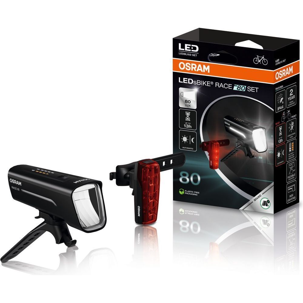 Osram LEDsBike® RACE 80 Fahrradleuchte (Front- & Rückleuchte) Produktbild 1