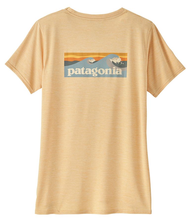 Patagonia W's Capilene® Cool Daily Graphic Shirt - Waters Damen T-Shirt sandy melon x-dye Produktbild 1