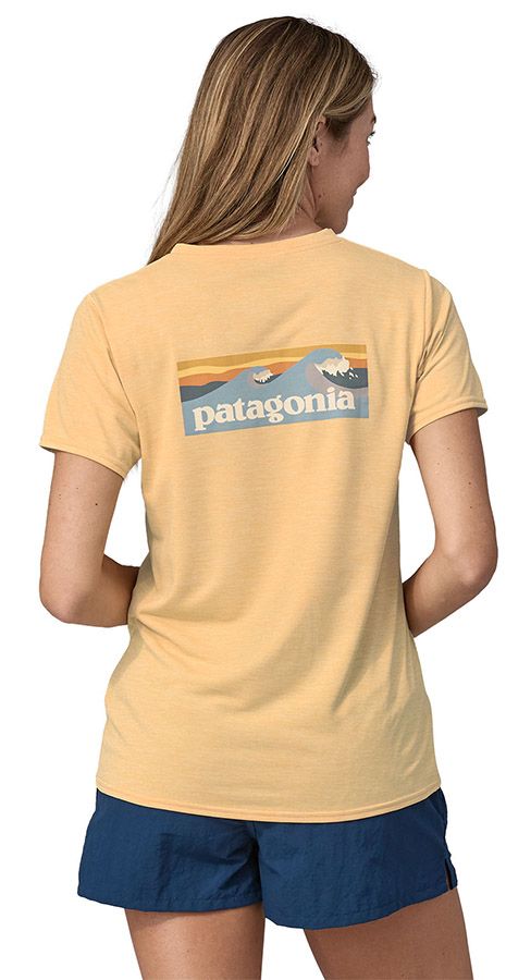 Patagonia W's Capilene® Cool Daily Graphic Shirt - Waters Damen T-Shirt sandy melon x-dye Produktbild 3