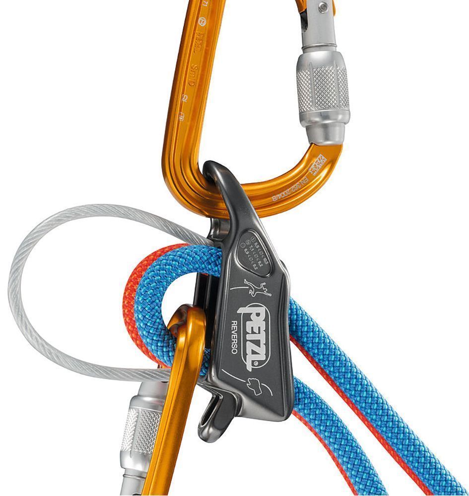 Petzl Reverso Sicherungsgerät grau Produktbild 1
