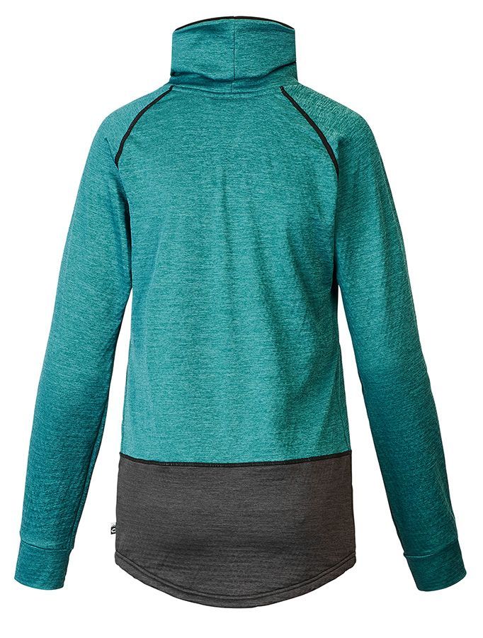 Picture Blossom Grid Fleece Damen Midlayer dark sea Produktbild 1