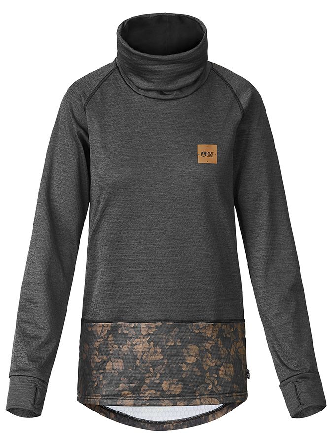 Picture Blossom Grid Fleece Damen Midlayer black Produktbild 0