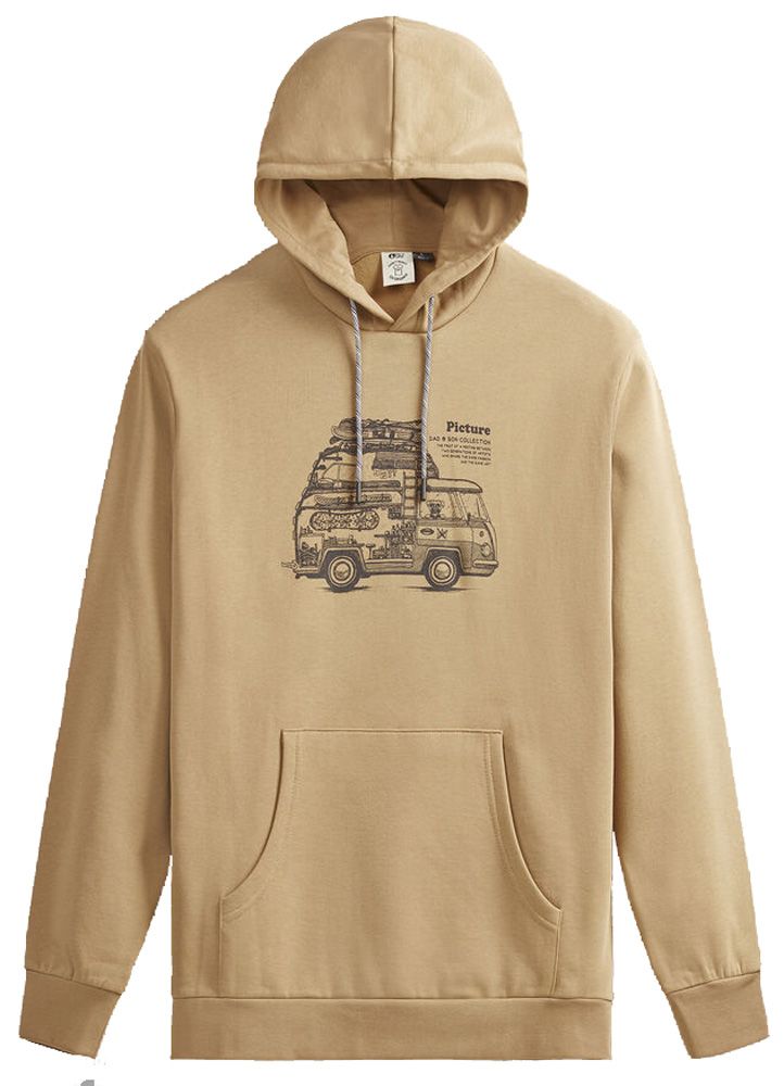 Picture D&S Dogtravel Herren Hoodie dark stone Produktbild 0