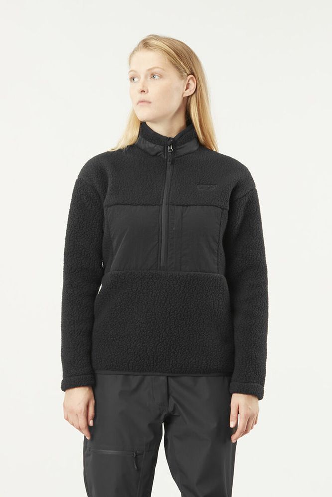 Picture Naatil 1/4 Fleece Damen Fleecejacke black Produktbild 2