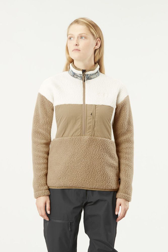 Picture Naatil 1/4 Fleece Damen Fleecejacke tannin Produktbild 2