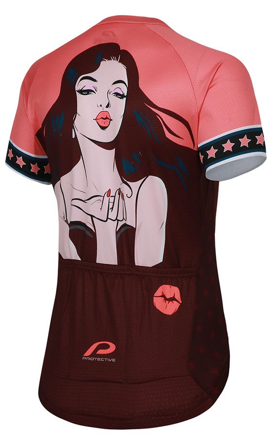 Protective P-Sweet Jane Damen Fahrradtrikot deep red Produktbild 1