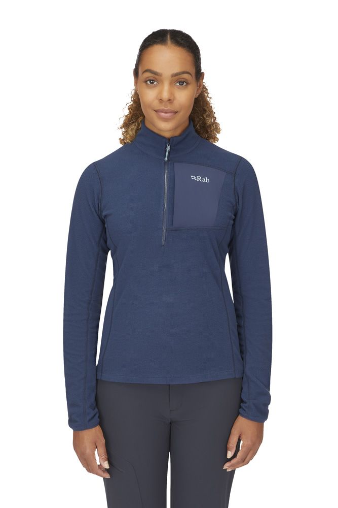 Rab Tecton Pull-on Damen Fleece Midlayer Herren deep ink Produktbild 3