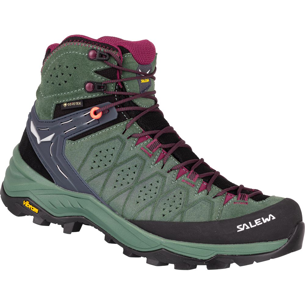 Salewa Alp Trainer 2 Mid GTX Boot Damen duck green/rhododendon Trekkingschuh Produktbild 0