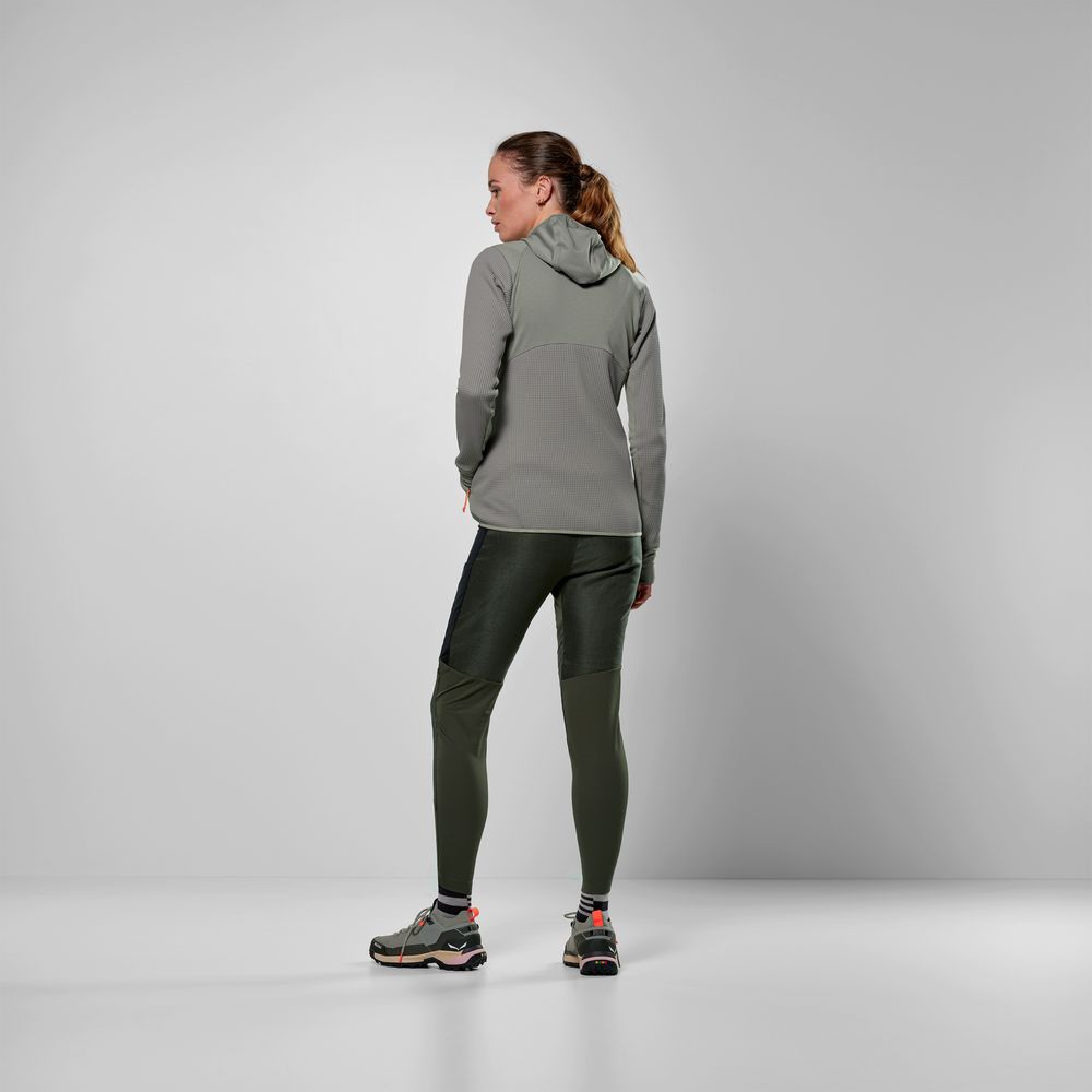 Salewa Damen Funktionsjacke Puez Waffle Hyb Pl Hd Jacket W shadow Midlayer Produktbild 4