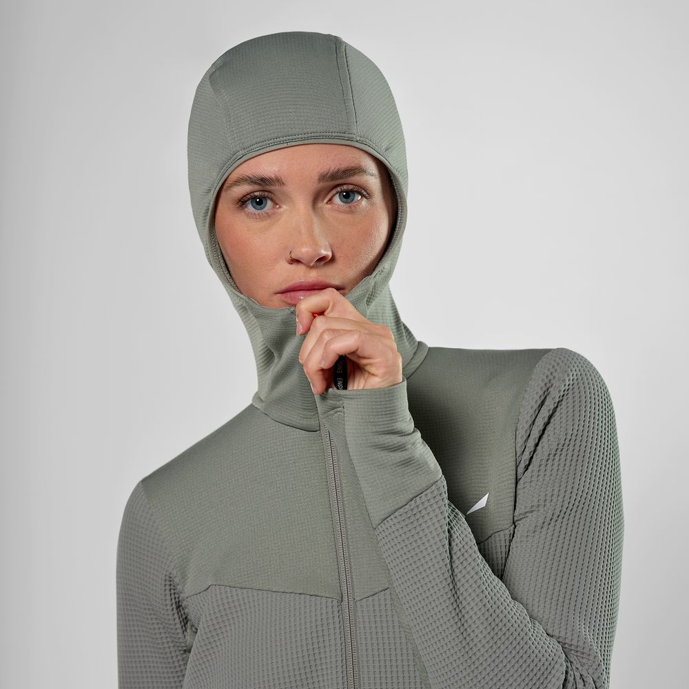 Salewa Damen Funktionsjacke Puez Waffle Hyb Pl Hd Jacket W shadow Midlayer Produktbild 7