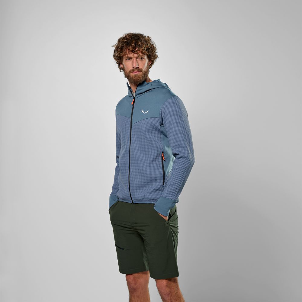 Salewa Herren Funktionsjacke Puez Waffle Hyb Pl Hd Jacket M java blue Midlayer Produktbild 2