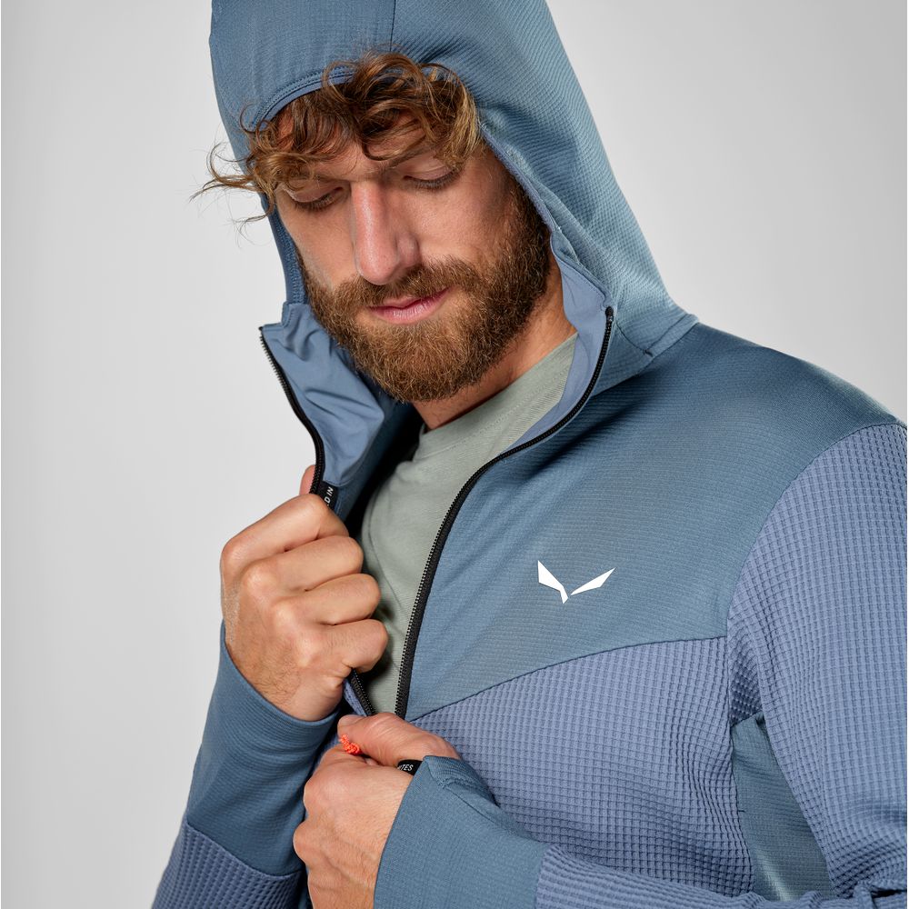 Salewa Herren Funktionsjacke Puez Waffle Hyb Pl Hd Jacket M java blue Midlayer Produktbild 7