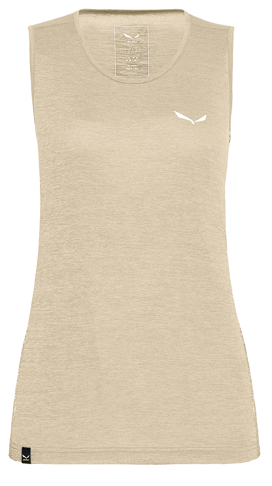 Salewa Puez Graphic Dry Tank Damen Funktionsunterhemd oatmeal melange Produktbild 0