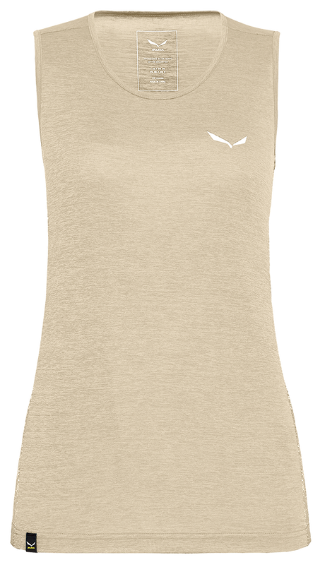 Salewa Puez Graphic Dry Tank Damen Funktionsunterhemd oatmeal melange Produktbild 0