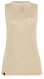 Salewa Puez Graphic Dry Tank Damen Funktionsunterhemd oatmeal melange Produktbild 0