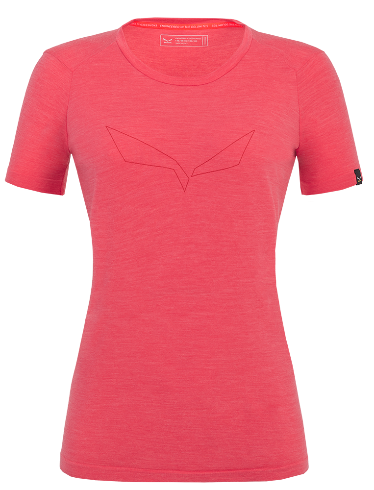 Salewa Pure Eagle AMR Seamless Damen T-Shirt calypso coral Produktbild 0