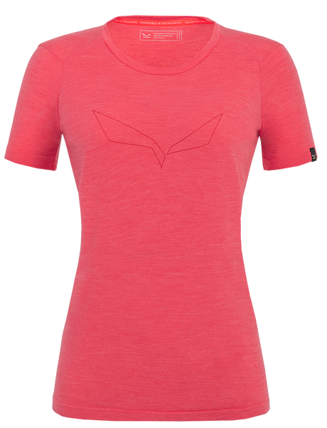 Salewa Pure Eagle AMR Seamless Damen T-Shirt calypso coral Produktbild 0
