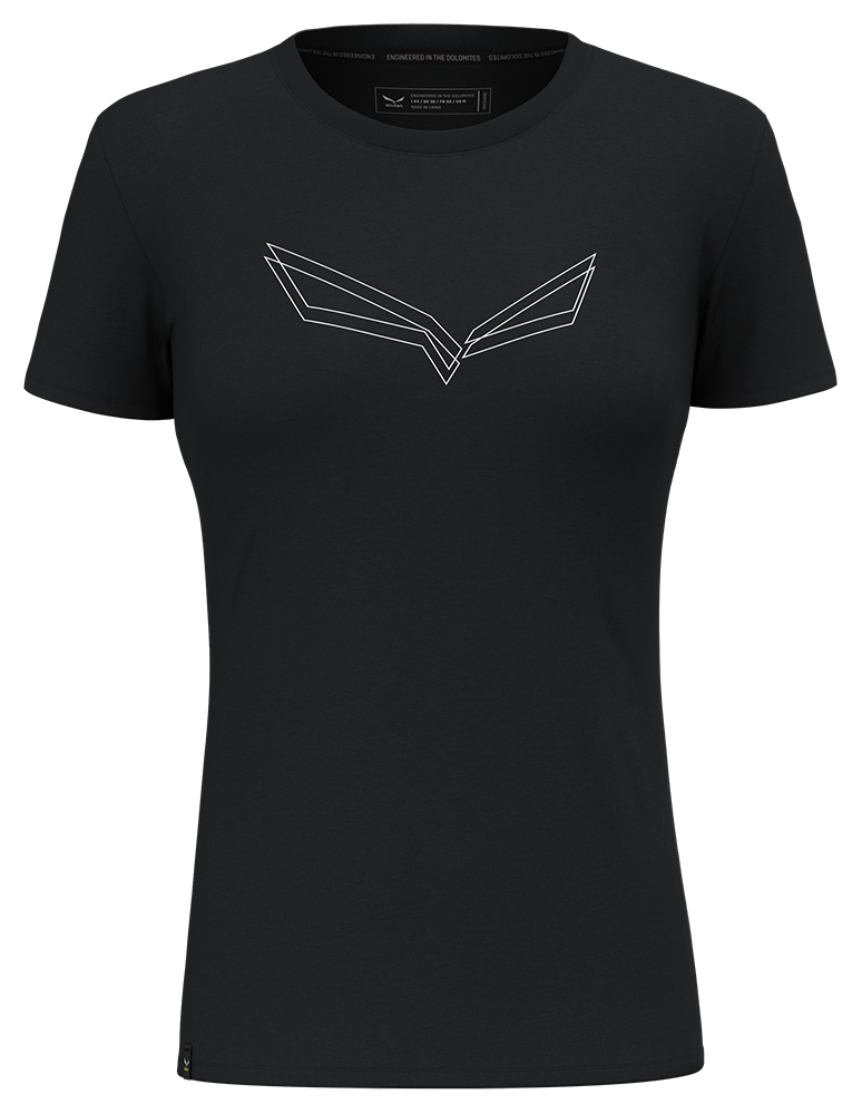 Salewa Pure Eagle Frame Dry Damen T-Shirt black out Produktbild 0