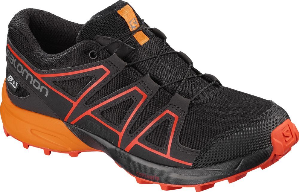 Salomon Speedcross CSWP Junior black/tangelo/cherry to Bergschuhe Produktbild 0