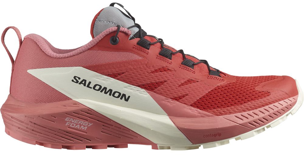 Salomon Sense Ride 5 W Damen Trailrunningschuh tea rose/fiery red/vanilla ice Produktbild 0