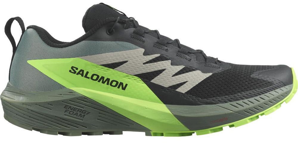 Salomon Sense Ride 5 Herren Trailrunningschuh black/laurel wreath/green gecko Produktbild 0