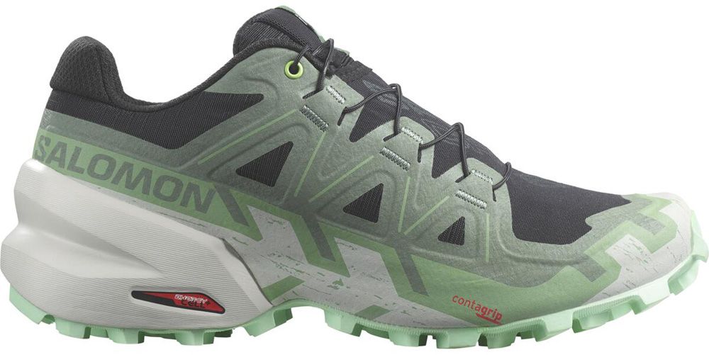 Salomon Speedcross 6 W Damen Trailrunningschuh black/laurel wreath/green ash Produktbild 0