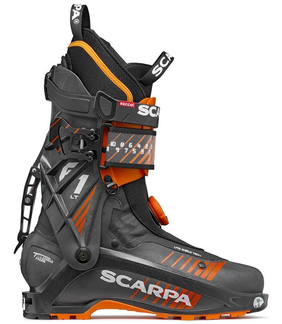 Scarpa F1 LT Carbon 24/25 Herren Skitourenschuh carbon/orange Produktbild 1