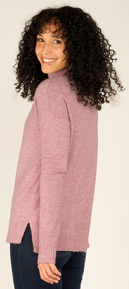 Sherpa Dali Mock Neck Damen Pullover blush Produktbild 2