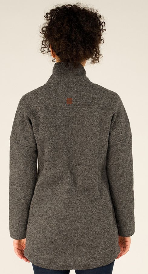 Sherpa Lhamu Coat Damen Fleecemantel kharani grey Produktbild 2