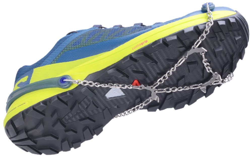 Snowline Chainsen Pro – Grödel Mit Spikes Für Schuhe – XXL (48–52), Aus Gehärtetem Edelstahl, Elastomer-Gummi Bis -60 °C – Für Eis, Schnee & Geröll – Inkl. Packbeutel