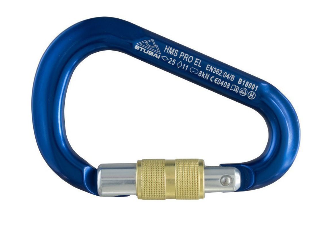 Stubai HMS Pro Easylock Karabiner blau Produktbild 0