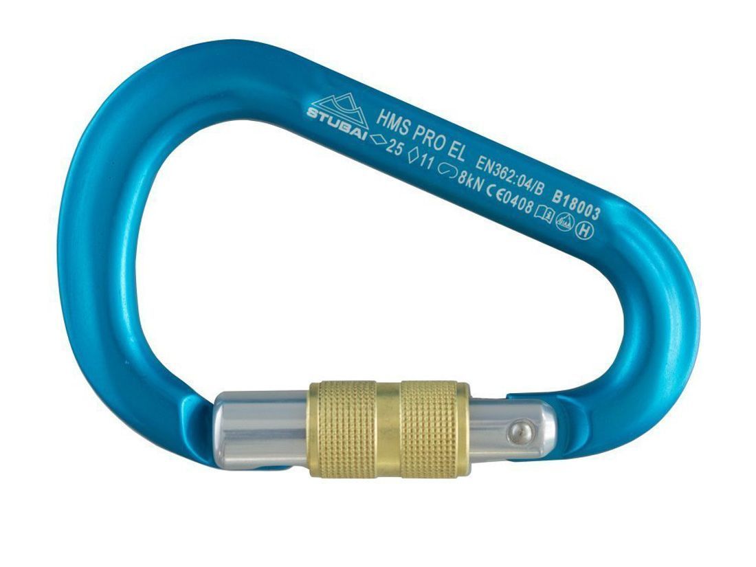 Stubai HMS Pro Easylock Karabiner türkis Produktbild 0