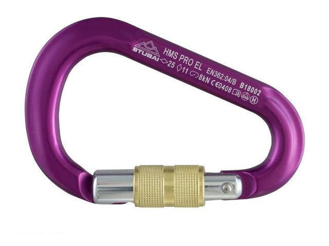Stubai HMS Pro Easylock Karabiner violett Produktbild 0