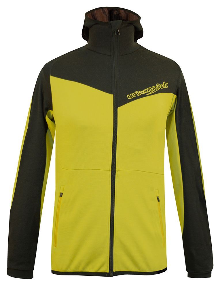 Urban Rock Valisera Herren Fleecejacke schwarz-citronelle Produktbild 0