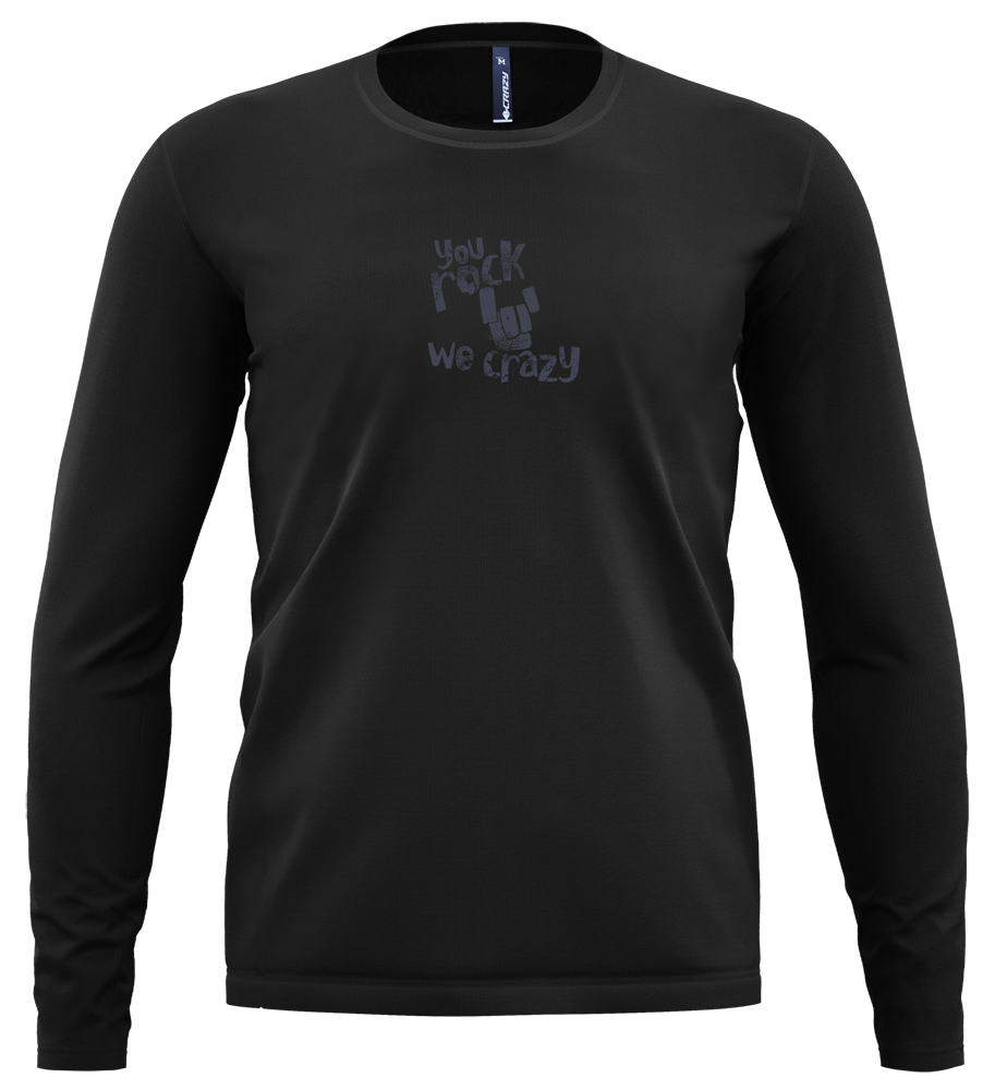Crazy Idea Long Sleeved Gulliver Herren Longshirt black Produktbild 1