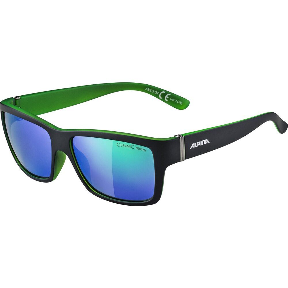 Alpina Kacey Herren Sonnenbrille black green matt Produktbild 0