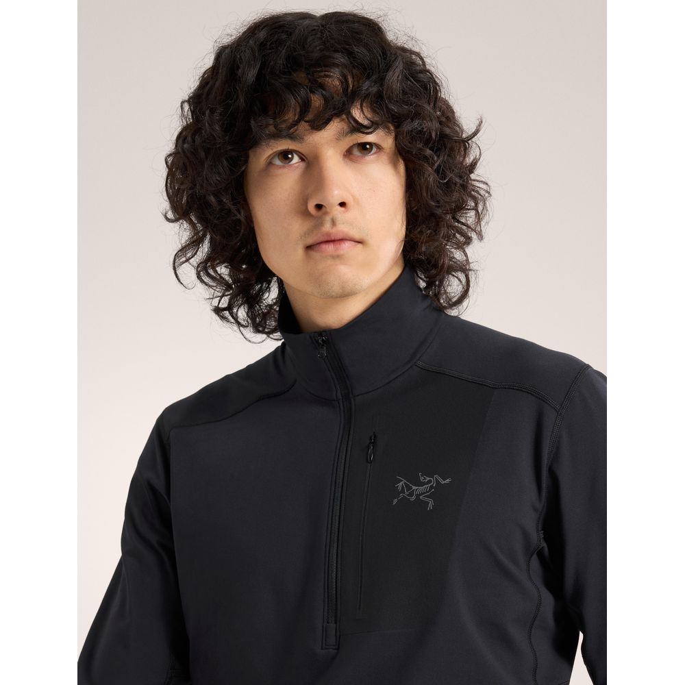 Arcteryx Rho LT Zip Neck Herren Funktionsshirt black Produktbild 4