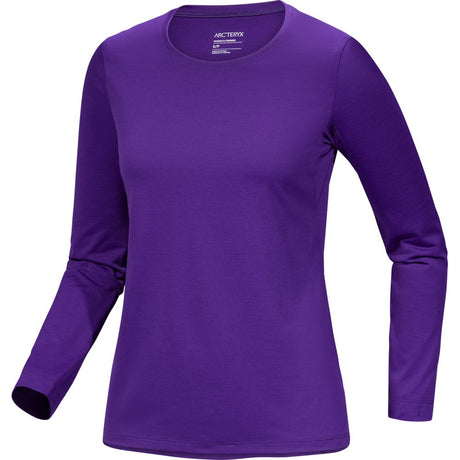 Arcteryx Taema Crew LS Damen Outdoorshirt azalea heather Produktbild 0