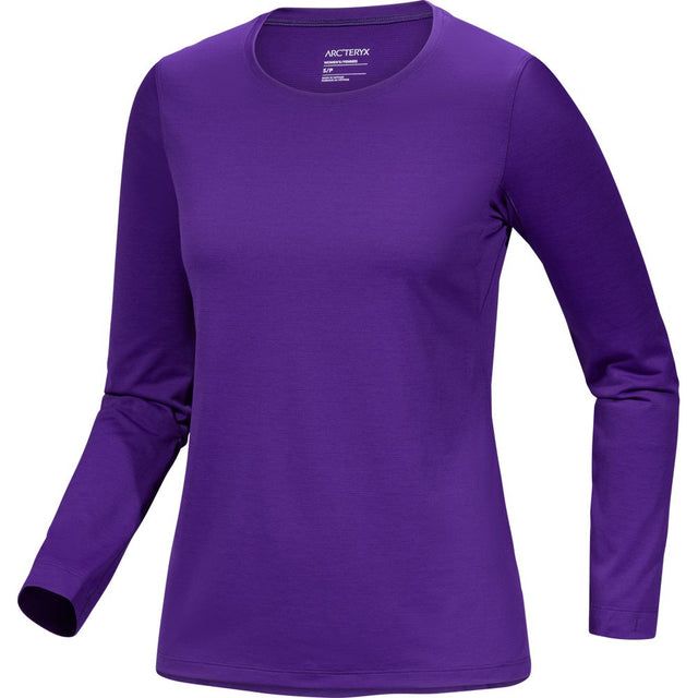 Arcteryx Taema Crew LS Damen Outdoorshirt azalea heather Produktbild 0
