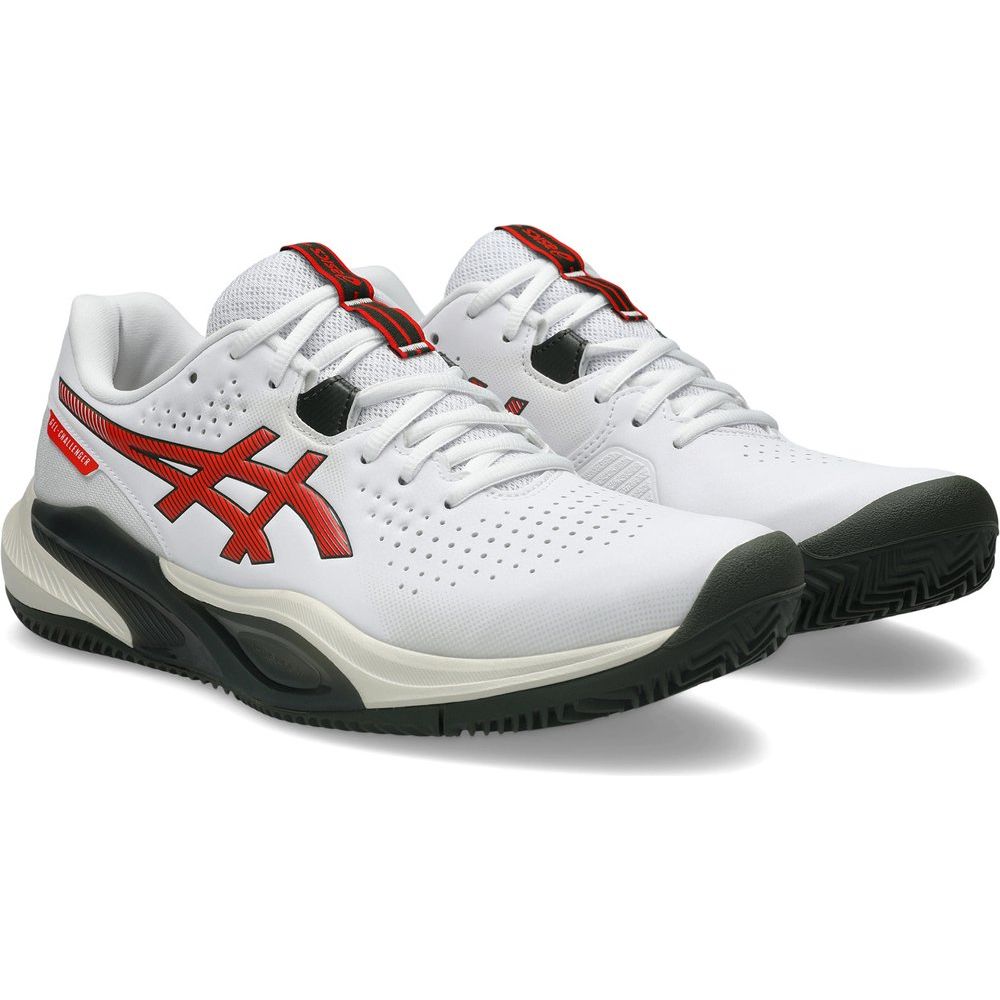 Asics Gel-Challenger 15 Clay Herren Tennisschuh white-cherry-tomato Produktbild 3