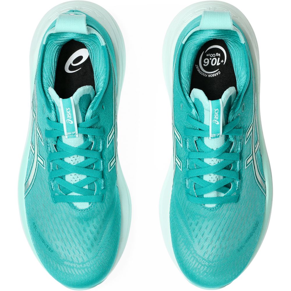 Asics Gel-nimbus 27 Damen Laufschuh wave teal illuminate mint Produktbild 6