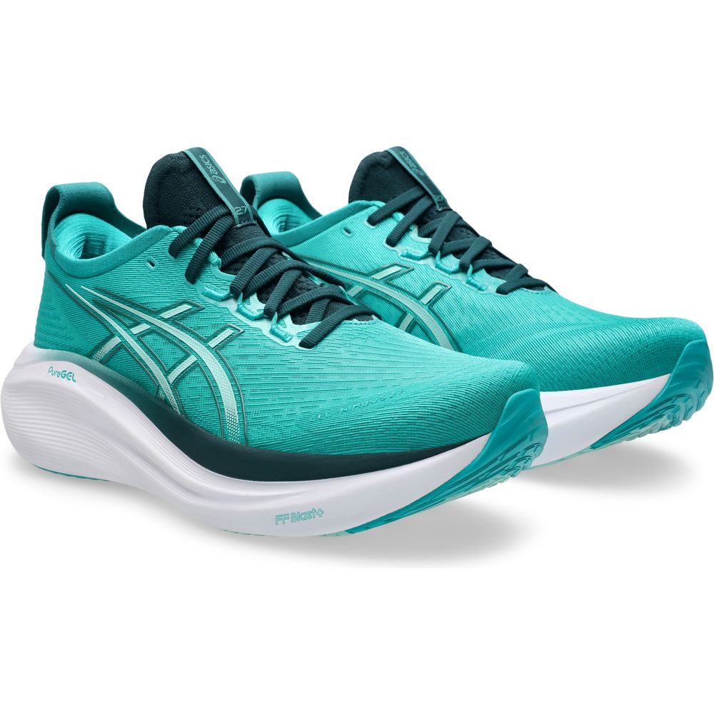 Asics Gel-nimbus 27 Laufschuh wave teal saxon green Produktbild 4