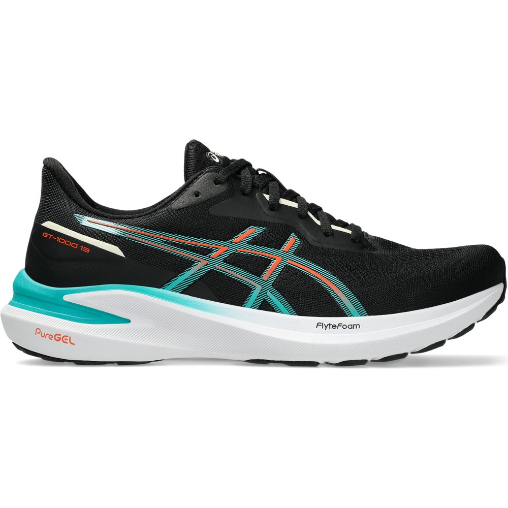 Asics Gt-1000 13 Herren Laufschuh black wave teal Produktbild 0