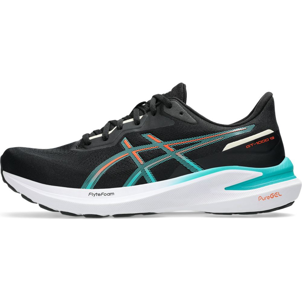 Asics Gt-1000 13 Herren Laufschuh black wave teal Produktbild 2