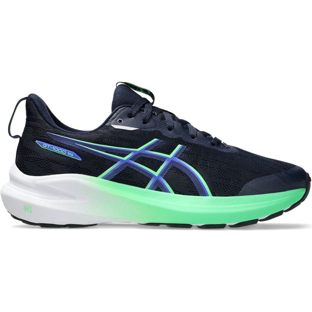 Asics Gt-1000 14 GS Kinder Laufschuh midnight vital green Produktbild 1
